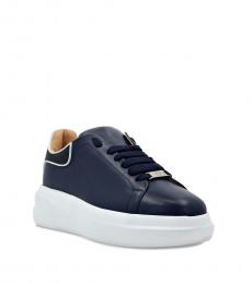 Philipp Plein Navy Blue Megastar Sneakers
