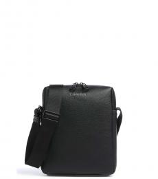 Calvin Klein Black Reporter Medium Crossbody Bag