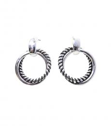 Ralph Lauren Silver Twisted Drop Earrings