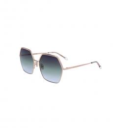 Isabel Marant Rose Gold Geometric Sunglasses
