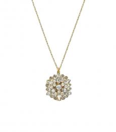 Golden Crystal Pendant Necklace