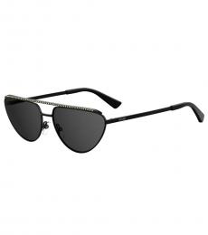 Moschino Black Pilot Sunglasses