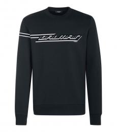 Balmain Black Front Logo Sweatshirt