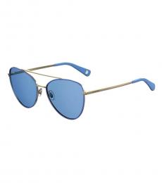 Moschino Blue Pilot Sunglasses