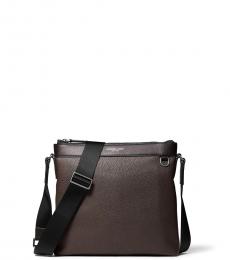 Michael Kors Brown Greyson Medium Messenger Bag