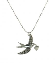 Silver Swallow Pendant Necklace