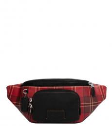 Coach Red/Black Track Large Crossbody Bag