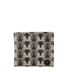 Dolce & Gabbana Black Owls Printed Wallet