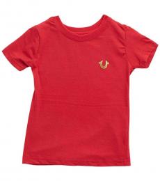 True Religion Little Boys Red Buddha Logo T-Shirt