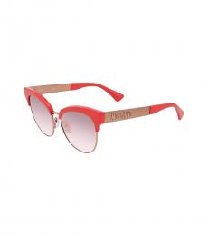 Moschino Red Coral Gradient Sunglasses