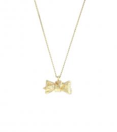 Marc Jacobs Golden Bow Charm Necklace