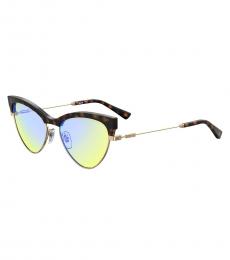 Moschino Sky Blue Mirror Cat Eye Sunglasses