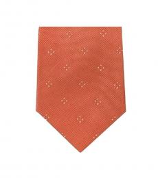 Michael Kors Orange Well Tailored Point Slim Silk Tie