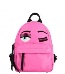 Chiara Ferragni Fuchsia Iconic Small Backpack