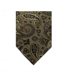 Dolce & Gabbana Green Streamline Paisley Print Tie
