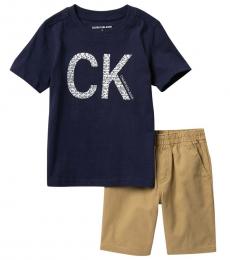 Calvin Klein 2 Piece T-Shirt/Shorts Set (Little Boys)