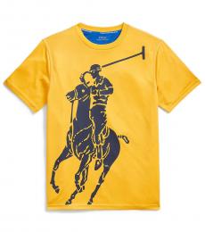Ralph Lauren Boys Slicker Yellow Big Pony Performance T-Shirt
