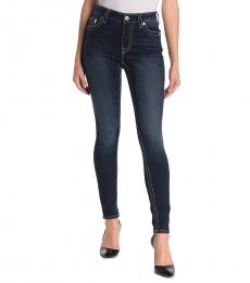 True Religion Dark Blue High-Rise Jennie Jeans
