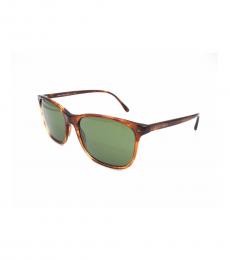 Striped Brown Square Modish Sunglasses
