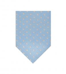 Michael Kors Light Blue Business Dot Overlay Tie