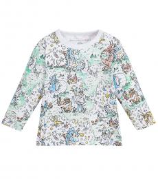 Stella McCartney Baby Girls White Graphic T-Shirt