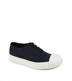 Navy Blue Canvas Sneakers