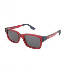 McQ Alexander McQueen Red-Black Square Modish Sunglasses