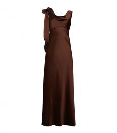 Diane Von Furstenberg Java Satin Asymmetric A-Line Dress