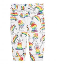 Stella McCartney Baby Girls White Graphic Leggings