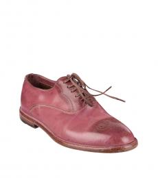 Dolce & Gabbana Pink Marsala Lace Ups