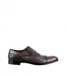Dolce & Gabbana Grey Leather Loafers