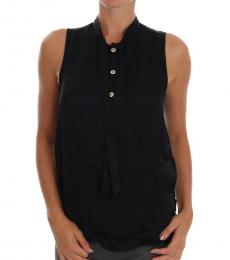 Versace Jeans Couture Black Sleeveless Blouse