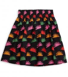 Stella McCartney Girls Black Hedgehog-Print Skirt