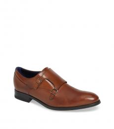 Ted Baker Tan Cathon Double Buckle Lace Ups