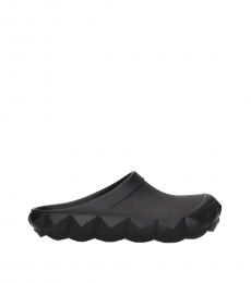 Valentino Garavani Black Stud Slip On Slides