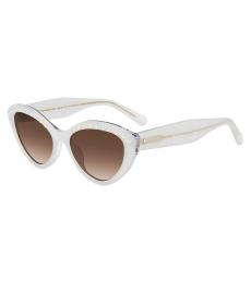 Kate Spade White Shaded Cat Eye Sunglasses