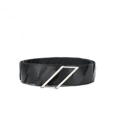 Black Regular Leather Belt