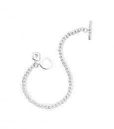 Silver metal bead bracelet