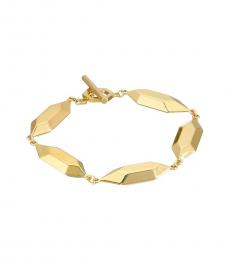 Gold Nugget Toggle Bracelet