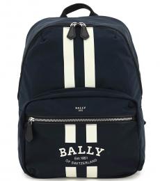 Bally Navy Blue Fixie Convertible Large Backpack