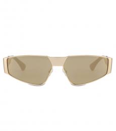 Moschino Golden Geometric Sunglasses