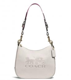 Coach White Jes Medium Shoulder Bag