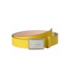 Yellow Decorated Buckle Belt