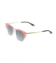 Grey Red Square Sunglasses