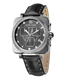 Roberto Cavalli Black Bohemienne Chrono Dial Watch