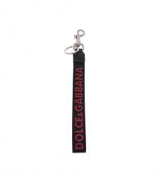 Dolce & Gabbana Black Band Logo Key Holder