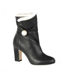 Jimmy Choo Black Leather Ankle Boots