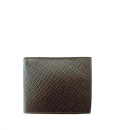 Bikkembergs Brown Stripe Billfold Logo Wallet