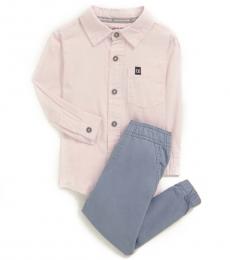 Calvin Klein 2 Piece Shirt/Joggers Set (Baby Boys)