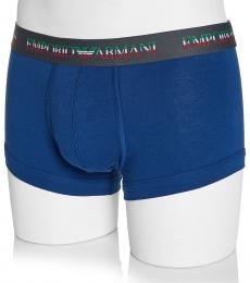 Emporio Armani Dark Blue Cotton Boxer Trunk Briefs